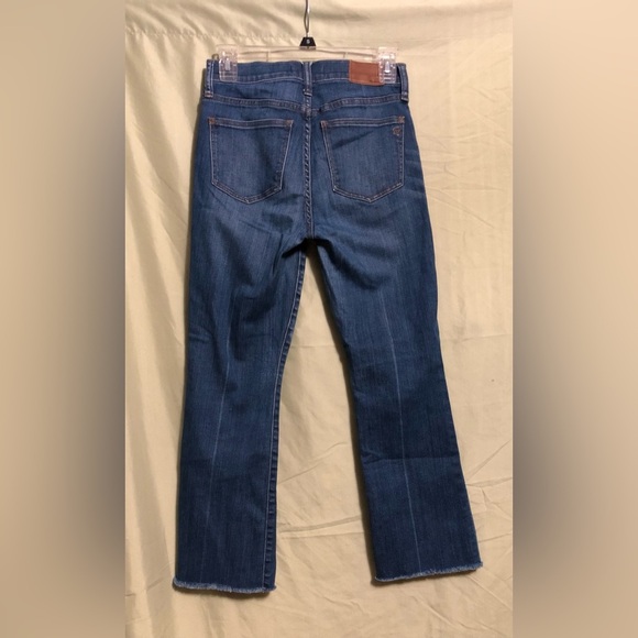 A Madewell Indigo Cali Demi Boot Denim Jeans - Picture 5 of 10